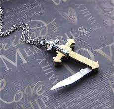 Vintage Cross Knife Necklace Enchanted Faith Jewelry By Etsy In 2020 Knife Necklace Faith Jewelry Unisex Gifts