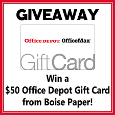 Office Depot Gift Card Giveaway From Boise Paper Office Depot Back To School Deals Depot
