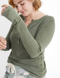 A versatile choice for relaxing at home or smartening up during the working week. Aerie Waffle Henley Long Sleeve T Shirt Long Sleeve Tshirt Long Sleeve Womens Penny Loafers