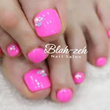 Blah Zeh Nail Salonschool On Twitter 夏ネイル ネオンピンク