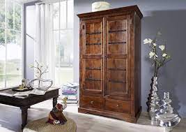 Dieser schrank ist ein wahres raumwunder. Kleiderschrank Kolonialstil Versandfrei Kaufen Massivmoebel24