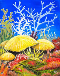 The painting may be purchased as wall art, home decor, apparel, phone cases, greeting cards, and more. Coral Reef 2 Painting By Bob Patterson