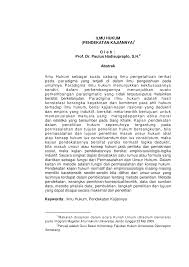 Https Media Neliti Com Media Publications 43180 Id Ilmu Hukum Pendekatan Kajiannya Pdf