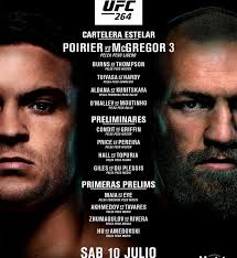 Dónde ver la pelea de Conor McGregor vs Dustin Poirier 3 EN VIVO ONLINE UFC  264: ESPN FOX Sports PPV Star Action ESPN 2 ESPN Play UFC Fight Pass