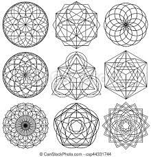 Incorporate them into your sigils 4. Sacred Geometry Symbols Vector Set 02 The Sacred Geometry Symbols Stroke Line Didn T Expand Yet It S Will Be Comfortable Canstock