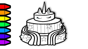 Unicorn cake coloring book for adult. Unicorn Cakes Unicorn Cake Colouring Pages