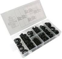 180Pcs/Set Car Rubber Grommet Ring Cable Plug Electrical Wire Gasket Kits  Black | eBay