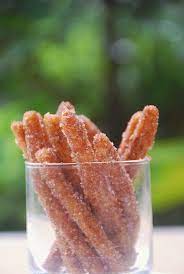The Pink Doormat Making Churros Using Pancake Mix Krusteaz Pancake Mix Recipes Pancake Mix Recipes Pancake Mix Recipe