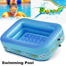 Tempsa Bebe Enfant Piscine Gonflable 120x95x36cm 2 Couches Solide Bulle Pour 1 2 Personnes Jardin Exterieur Achat Vente Pataugeoire Cdiscount