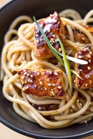 Teriyaki Salmon Noodle Bowls Recipe Teriyaki Salmon Salmon Noodles Teriyaki