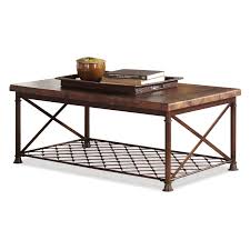 Coffee tables are 18 h. Amazon Com Riverside Furniture Riverside Chalet Rectangular Cocktail Table Hammered Copper Brown Metal 450 Coffee Table Riverside Furniture Table