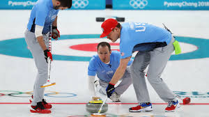 Each player on two teams slides round stones across the ice toward a target called the tee, or button, which is a fixed mark in the center of a circle. Report Curling Is The Olympics Most Popular Sport