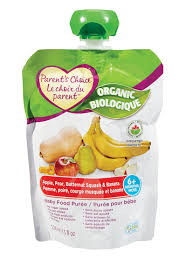 Parent S Choice Organic Apple Pear Butternut Squash Banana Baby Food Puree Walmart Canada