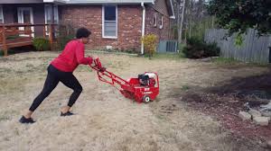 Aerating The Front Lawn With An Aerator From Home Depot Youtube