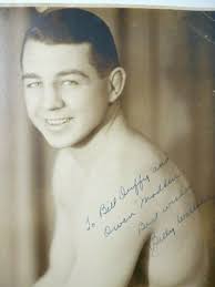 Boxer BILLY WALLACE Signed Photo to Gangster OWNEY MADDEN & BILL DUFFY  1930s
