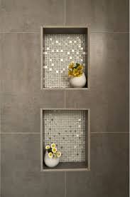 Dusche Nische Fliesen Anthrazit Mit Mosaik Metallic Effekt Veredelt Mosaik Ideias Para Casas De Banho Decoracao Banheiro Banheiro De Hospedes