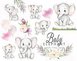 Watercolor Elephant Baby Elephant Clipart Watercolor Little Etsy In 2021 Elephant Illustration Baby Elephant Watercolor Elephant