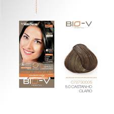 Coloracao Bio V 5 0 Castanho Claro Vita Derm Tinta De Cabelo Magazine Luiza