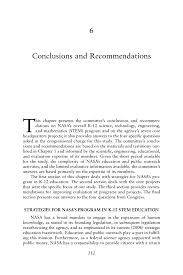 Focuses on education and academic. 6 Conclusions And Recommendations Nasa S Elementary And Secondary Education Program Review And Critique The National Academies Press