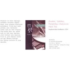 Latar belakang dalam bentuk kegiatan tindak lanjut dari tes yang telah. Rosda Analisis Validitas Reliabilitas Interpretasi Hasil Tes Shopee Indonesia