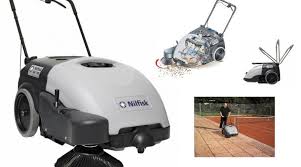 Tennis Court Cleaning With A Nilfisk Sw750 Sweeper Cleaning Equipment Floor Cleaner Tennis Court