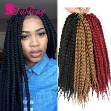 Top Crochet Braids Box Braids Hair Crochet Twist Xpression Braiding Hair Synthetic Havana Mambo Twist Bo Twist Box Braids Crochet Braids Braids With Extensions