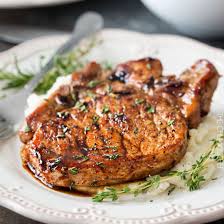 An easy air fryer recipe that takes only 12 minutes to cook. Maple Balsamic Glazed Pork Chops The Chunky Chef