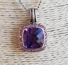 David Yurman Amethyst And Pink Sapphire Enhancer Pendant Https Posh Mk Vhxabngwwx Pink Sapphire Pendant Sapphire Pendant Pink Sapphire
