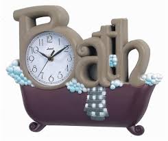 Novelty Bath Clock Wall Clock Bathroom Clock Modern Clock