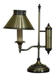 Retro style brass desk lamps are mostly available in the traditional brass base and fabric pendant shade design and in decorative styles that have a glass shade. Small Brass Student Desk Table Lamp Chairish