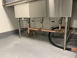 3 compartment sink w/ indirect drain