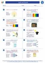 Ocean waves and sound waves. Light And Sound 4th Grade Science Worksheets And Answer Keys Study Guides And Vocabulary Sets