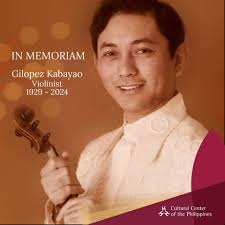 Passing of Filipino Virtuoso Violinist Gilopez Kabayao, a Legendary Musician