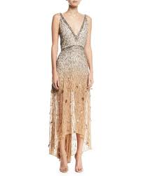 Haute Hippie Criminal Love Embellished V Neck Gown Mini Dress With Sleeves Women S Evening Dresses Haute Hippie
