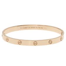 A child of 1970s new york, the love collection serves to seal love that transgresses convention. Cartier Love Rose Gold Bracelet 20cm Cartier Tlc