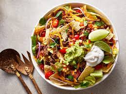 Tear lettuce into bite size pieces, but into bowl. Easy Taco Salad Recipe Myrecipes