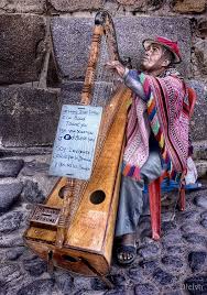 Blind Harpist Arpista Ciego Oyantaytambo Peru Peru Fun To Be One Cusco