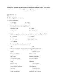 Survey customers to find out how they're using your site. Questionnaire Consumer Perception On Online Shopping Pdf Online Shopping Internet