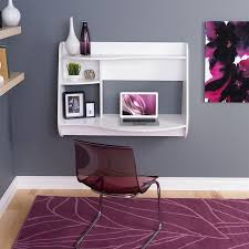 This wall desk brings a contemporary flair to your office space. Prepac Kurv Floating Desk In White Wehw 0901 1