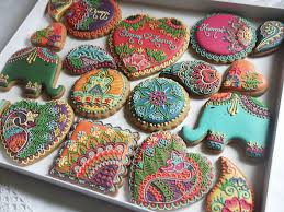 Mendhi Henna Cookies For A Chunni And Kurmai Celebration Wedding Cookies Cookie Decorating Beautiful Cookies
