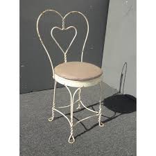 Subscribe to our daily newsletter. Vintage Ice Cream Parlor Industrial White Table 4 Heart Shaped Metal Chair Set Chairish
