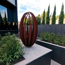 Eggular Lump Lump Metal Sculptures Garden Metal Garden Art Outdoor Sculpture