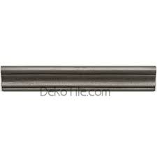 Stainless trim strips for sheet. Deko Tile Shop By Color Pewter 2 X12 Crown Metal Chair Rail Pewter