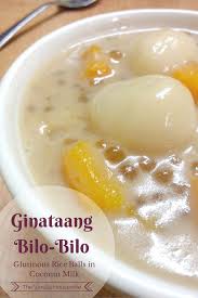 Ginataang Bilo Bilo Sticky Rice Balls In Coconut Milk Filipino Food Dessert Asian Desserts Philippine Cuisine