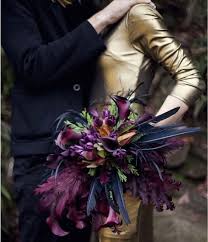 Take a look at the different purple and gold wedding invitation designs from our incredible designers. 77 Halloween Wedding Bouquets With Dark Romance Touches Weddingomania