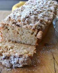 Cinnamon Crumb Banana Bread Little Bits Of Recipe Banana Recipes Banana Bread Recipes Desserts