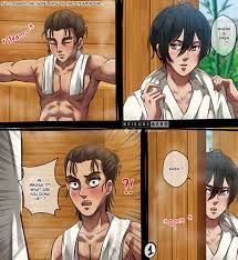 Keisuke Aero] Mikasa x Eren - In The Sauna (AoT) • Free Porn Comics