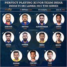 India vs sri lanka head to head in odi's: India Vs Sl 2021 Perfect Playing 11 For Team India For The T20i Series