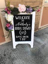 Welcome Bridal Shower Sign Days Until I Do Wedding Chalkboard Bride To Be Wedding Sig Bridal Shower Signs Bridal Shower Decorations Bridal Shower Party