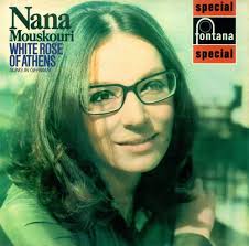 Nana Mouskouri White Rose Of Athens 1967 Singing Music Icon White Roses